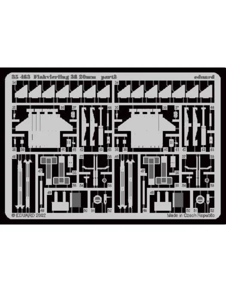 [NO_DESC] Flakvierling 38 20mm für Tamiya Bausatz, 1/35 - Eduard Ac...