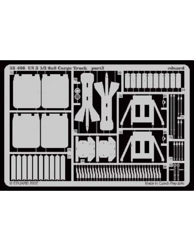 2, 5t 6X6 US Cargo Truck Fotoätzsatz, 1/35 - Eduard Accessories 35466