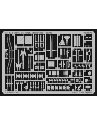 Britische 25-Pfünder Feldkanone Fotoätzsatz, 1/35 - Eduard Accessor...