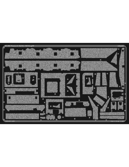 SD.KFZ. 163 Sturmgeschütz IV Zimmerit Fotoätzsatz, 1/35 - Eduard Ac...