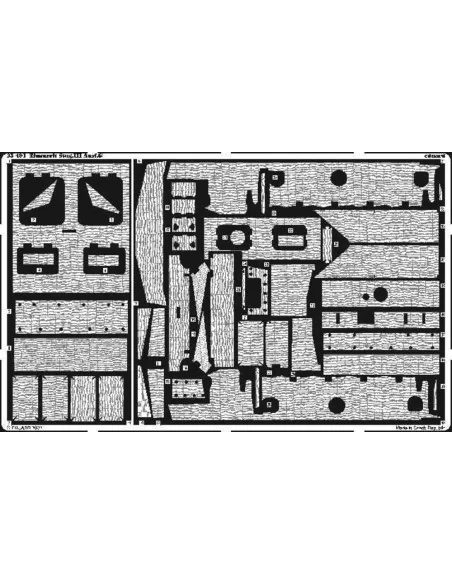 Stug.III Ausf. G Zimmerit Fotoätzsatz, 1/35 - Eduard Accessories 35491
