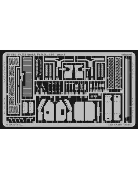 Pz.III Ausf.L Pz.Kfz.141/1, 1/35 - Eduard Accessories 35494