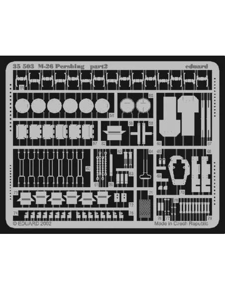 M-26 Pershing, 1/35 - Eduard Accessories 35503
