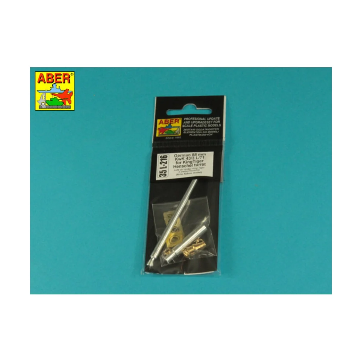 Barrel for Tiger B Henschel-Turm - Aber Models 35 L-216
