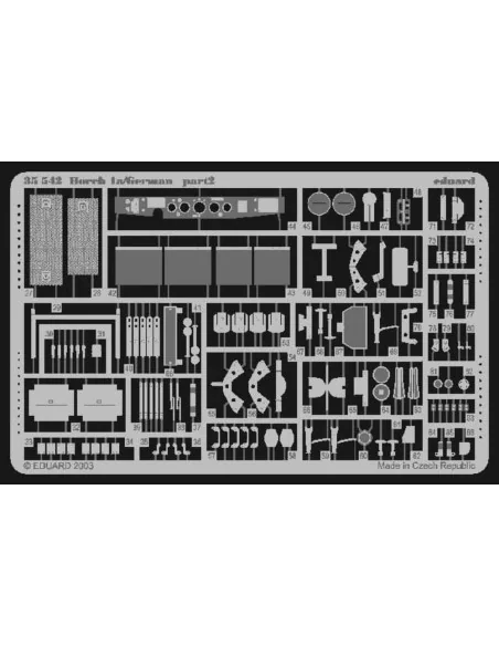 Horch 1a mit 20 mm Flak 38 Fotoätzsatz, 1/35 - Eduard Accessories 3...