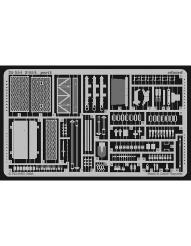 Russischer Panzer T-55 Fotoätzsatz, 1/35 - Eduard Accessories 35554