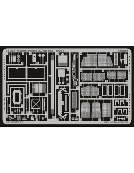 Krupp Protze Kfz. 69 mit 3, 7 cm Pak für Tamiya Bausatz 35259, 1/35...