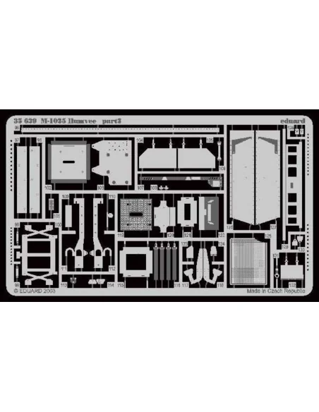Hummer M 1025 Humvee Fotoätzsatz, 1/35 - Eduard Accessories 35629