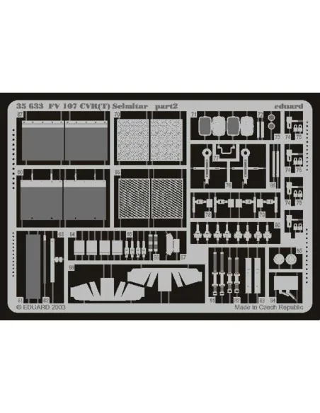 FV 107 CVR(T) Scimitar Fotoätzsatz, 1/35 - Eduard Accessories 35633