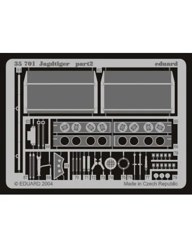 Jagdtiger Fotoätzsatz, 1/35 - Eduard Accessories 35701