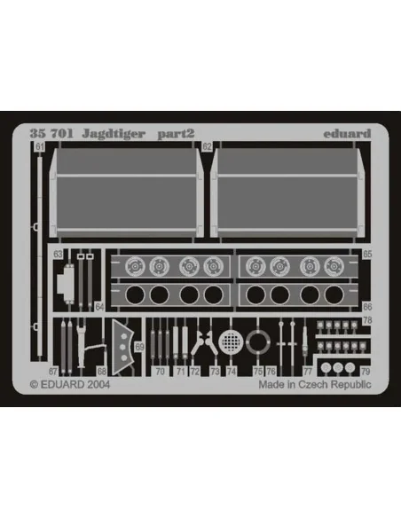 Jagdtiger Fotoätzsatz, 1/35 - Eduard Accessories 35701