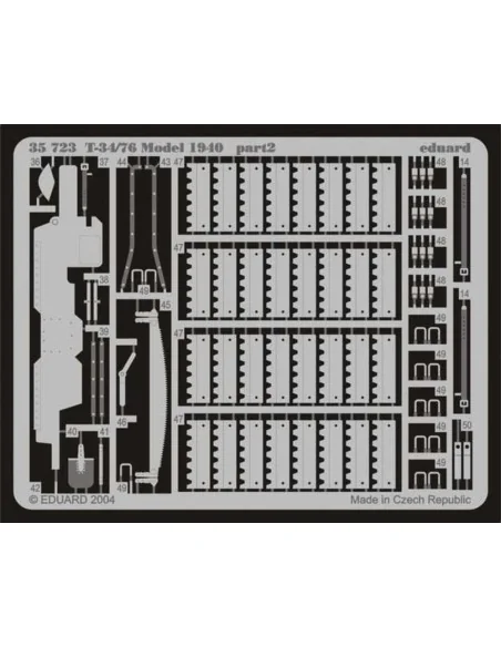 T-34/76 Model 1940 für Dragon Bausatz, 1/35 - Eduard Accessories 35723