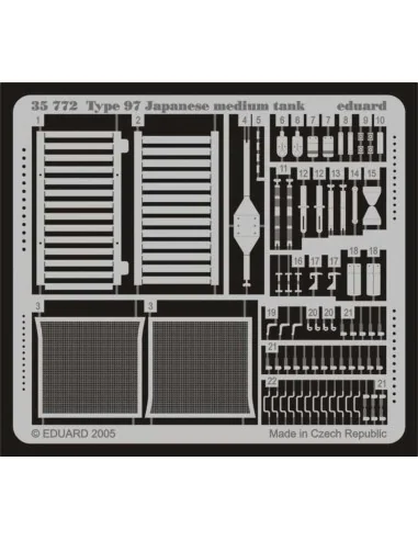 Type 97 Japanese Medium Tank für Tamiya Bausatz 35137, 1/35 - Eduar...