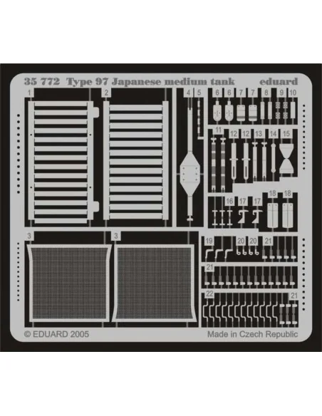 Type 97 Japanese Medium Tank für Tamiya Bausatz 35137, 1/35 - Eduar...