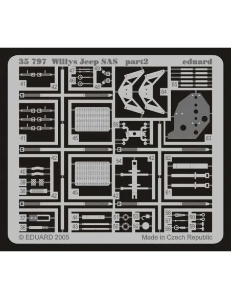 Willys Jeep SAS für Tamiya Bausatz, 1/35 - Eduard Accessories 35797