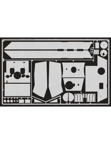 Zimmerit Panther Ausf.A late für Dragon-Bausatz 6358, 1/35 - Eduard...
