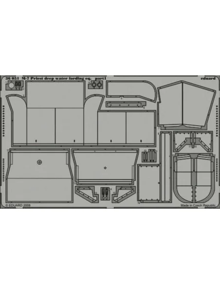 M-7 Priest deep water fording eq. für Academy Bausatz, 1/35 - Eduar...