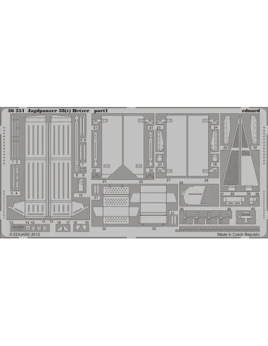 [NO_DESC] Jagdpanzer 38(t) Hetzer for Academy, 1/35 - Eduard Access...