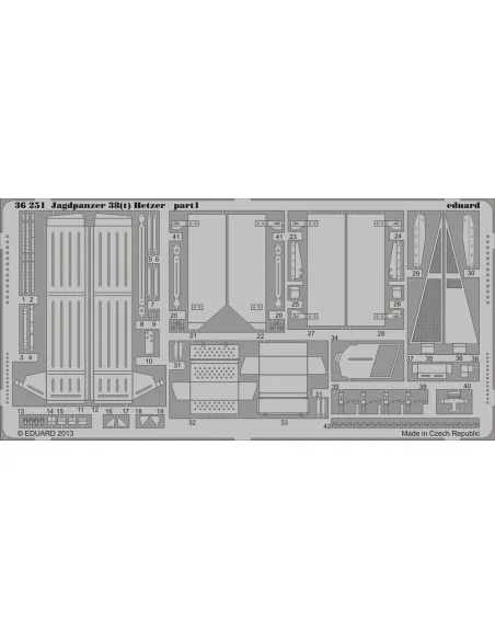 [NO_DESC] Jagdpanzer 38(t) Hetzer for Academy, 1/35 - Eduard Access...
