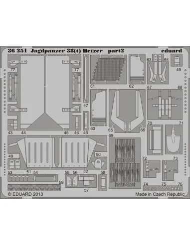 Jagdpanzer 38(t) Hetzer for Academy, 1/35 - Eduard Accessories 36251
