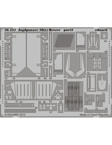 Jagdpanzer 38(t) Hetzer for Academy, 1/35 - Eduard Accessories 36251