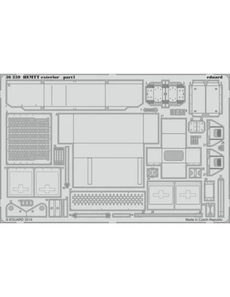 HEMTT exterior for Italeri, 1/35 - Eduard Accessories 36259