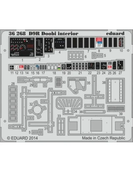 [NO_DESC] D9R Doobi interior for Meng, 1/35 - Eduard Accessories 36268
