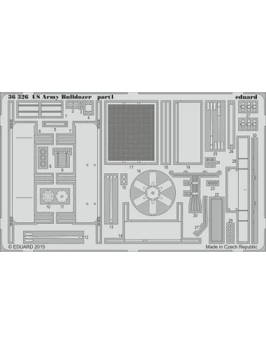 US Army Bulldozer for Mini Art, 1/35 - Eduard Accessories 36326
