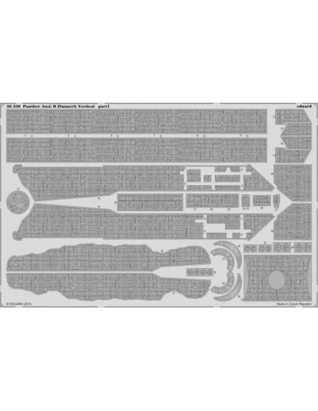 Panther Ausf.D Zimmerit Vertical f.Tamiy, 1/35 - Eduard Accessories...