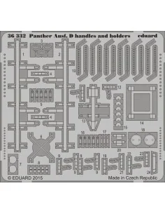 Panther Ausf.D handels a.holders f.Tamiy, 1/35 - Eduard Accessories...