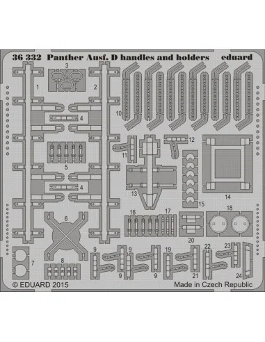 Panther Ausf.D handels a.holders f.Tamiy, 1/35 - Eduard Accessories...