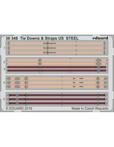 [NO_DESC] Tie Downs & Straps US STEEL, 1/35 - Eduard Accessories 36348