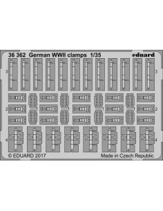 German WW2 clamps, 1/35 - Eduard Accessories 36362