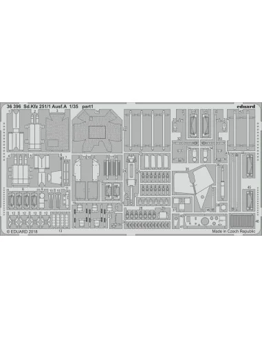 [NO_DESC] Sd.Kfz 251/1 Ausf.A for ICM, 1/35 - Eduard Accessories 36396