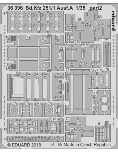 [NO_DESC] Sd.Kfz 251/1 Ausf.A for ICM, 1/35 - Eduard Accessories 36396