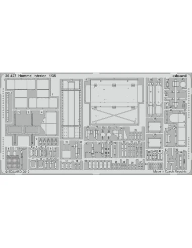 Hummel interior for Tamiya, 1/35 - Eduard Accessories 36427