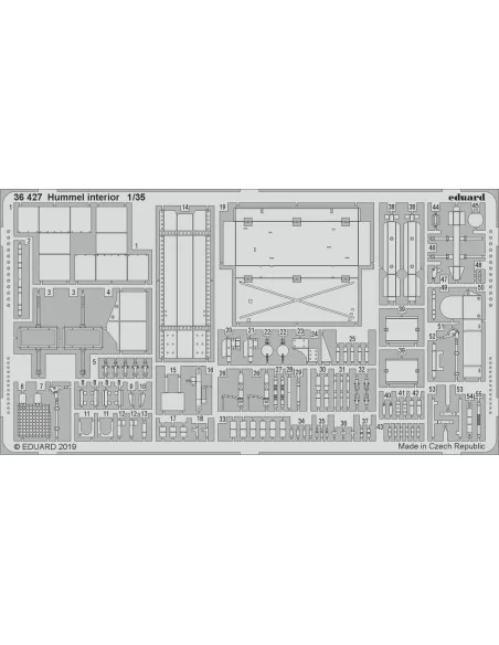 Hummel interior for Tamiya, 1/35 - Eduard Accessories 36427