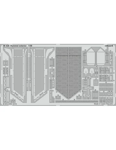 Hummel exterior for Tamiya, 1/35 - Eduard Accessories 36428
