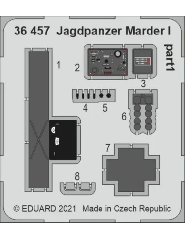 Jagdpanzer Marder I for Tamiya, 1/35 - Eduard Accessories 36457