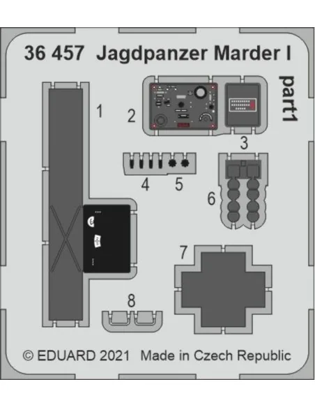 Jagdpanzer Marder I for Tamiya, 1/35 - Eduard Accessories 36457