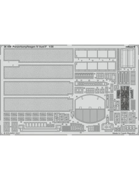 Panzerkampfwagen IV Ausf.F 1/35 for TAMIYA, 1/35 - Eduard Accessori...