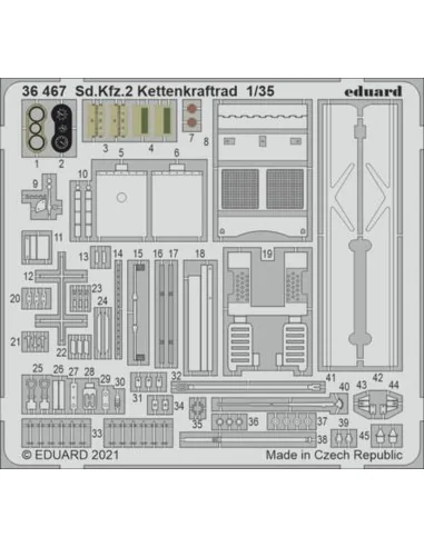 Sd.Kfz.2 Kettenkraftrad 1/35 for TAMIYA, 1/35 - Eduard Accessories ...