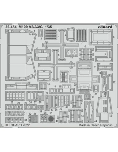 M109 A2/A3/G, 1/35 - Eduard Accessories 36484