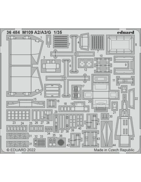 M109 A2/A3/G, 1/35 - Eduard Accessories 36484
