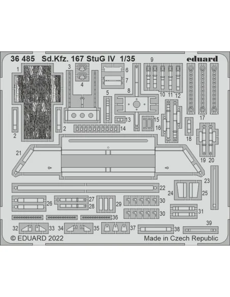 Sd.Kfz. 167 StuG IV, 1/35 - Eduard Accessories 36485