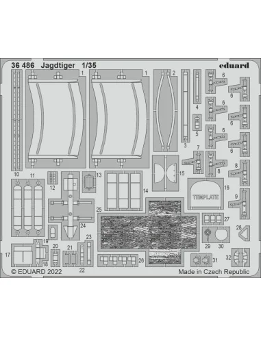Jagdtiger, 1/35 - Eduard Accessories 36486