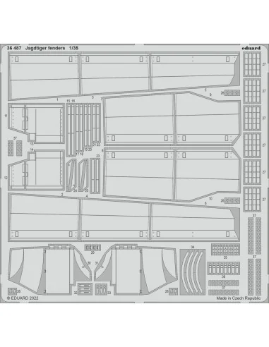 [NO_DESC] Jagdtiger fenders, 1/35 - Eduard Accessories 36487