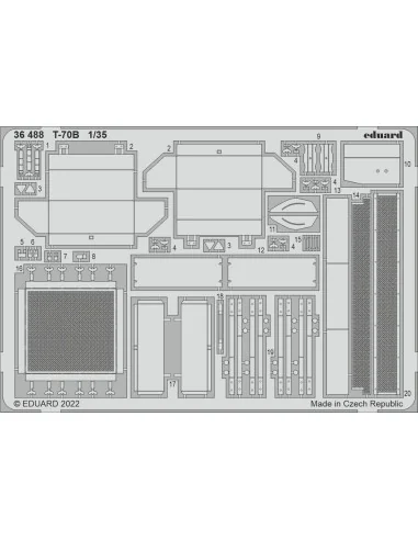 T-70B, 1/35 - Eduard Accessories 36488
