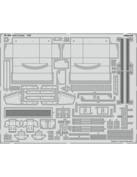 A34 Comet 1/35 for TAMIYA, 1/35 - Eduard Accessories 36495