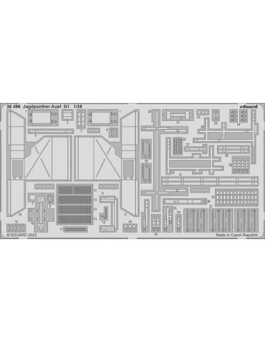 Jagdpanther Ausf. G1 1/35 for ACADEMY, 1/35 - Eduard Accessories 36496